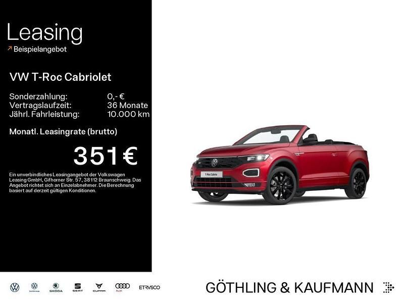 Gebraucht VW T-Roc Cabriolet R-line 150 PS (110 kW) 2022 Rot Cabrio