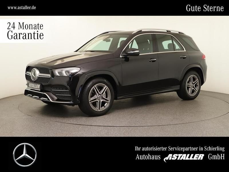 Metalliclack obsidianschwarz Gebraucht 2024 Mercedes GLE300 AMG line | 68.900 € (Guter Preis) - Bild 1/4