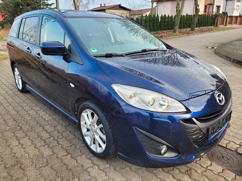 Gebraucht Mazda 5 Sports-Line 116 PS (85 kW) 2012 Blau Van / Kleinbus