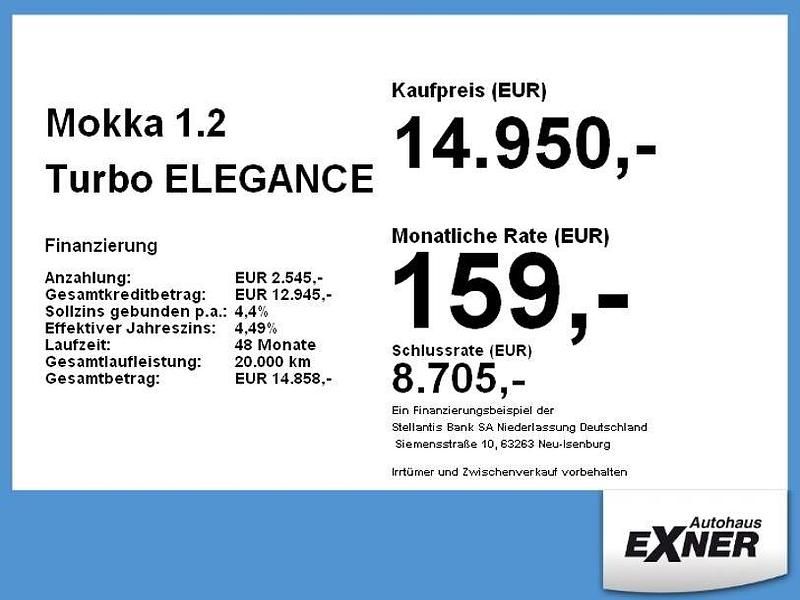 Gebraucht Opel Mokka Elegance 131 PS (96 kW) 2022 Quarz silber / dach schwarz SUV