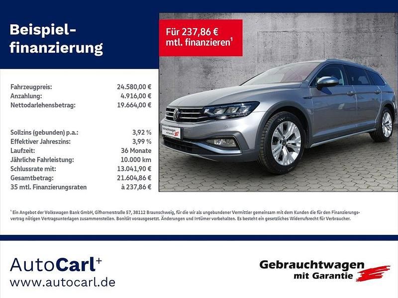 Silber Gebraucht 2021 VW Passat Alltrack Business Kombi | 24.580 € (Superpreis) - Bild 1/4