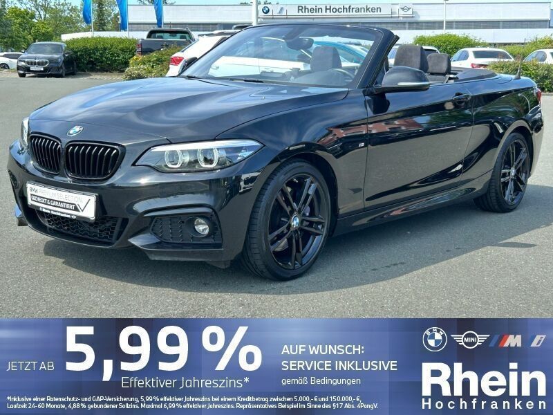 Schwarz Gebraucht 2019 BMW 220 M Sport Cabrio | 27.590 € (Fairer Preis) - Bild 1/4