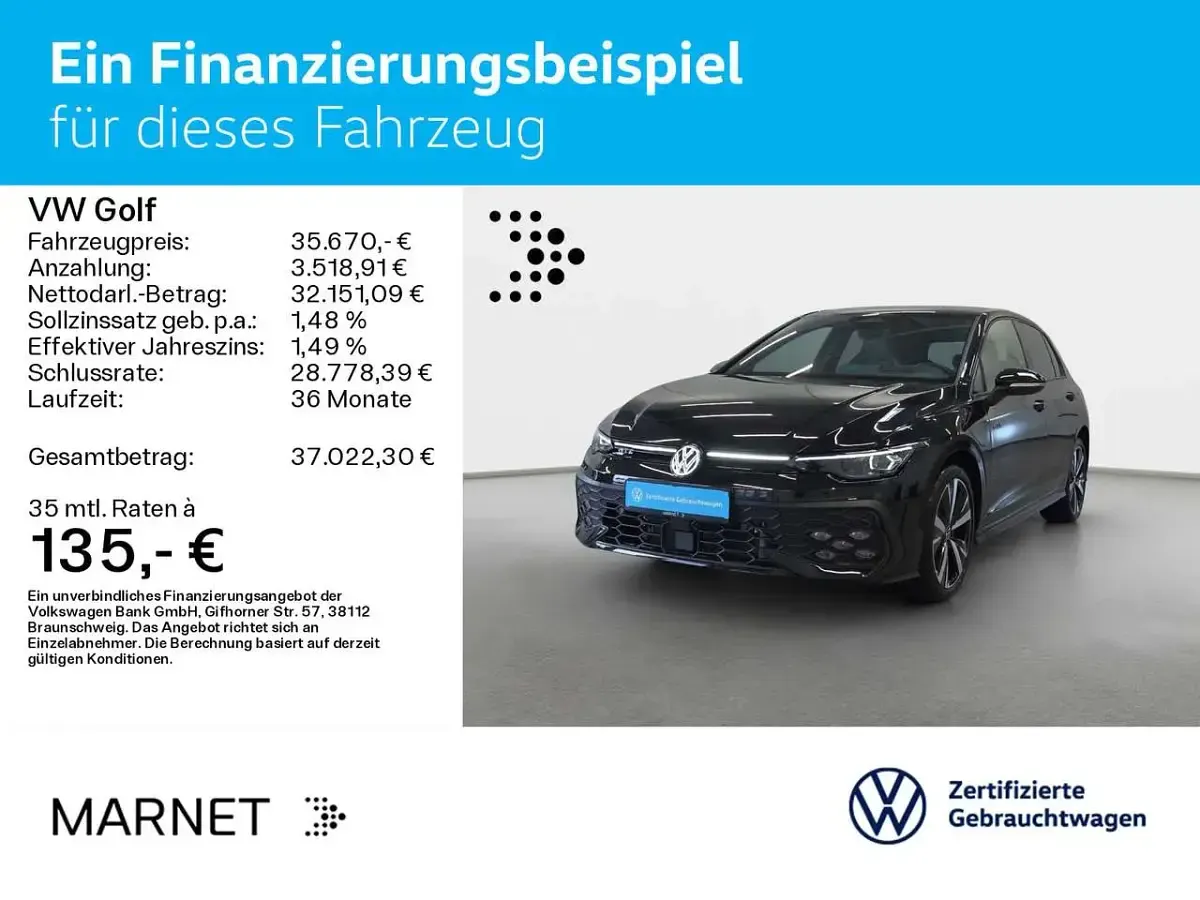 Gebraucht VW Golf VIII Style 272 PS (200 kW) 2025 Grenadillschwarz metallic Limousine