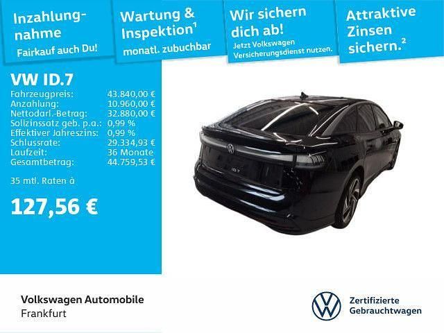 Grenadillschwarz metallic Gebraucht 2024 VW ID.7 Pro Limousine | 43.840 € - Bild 1/4