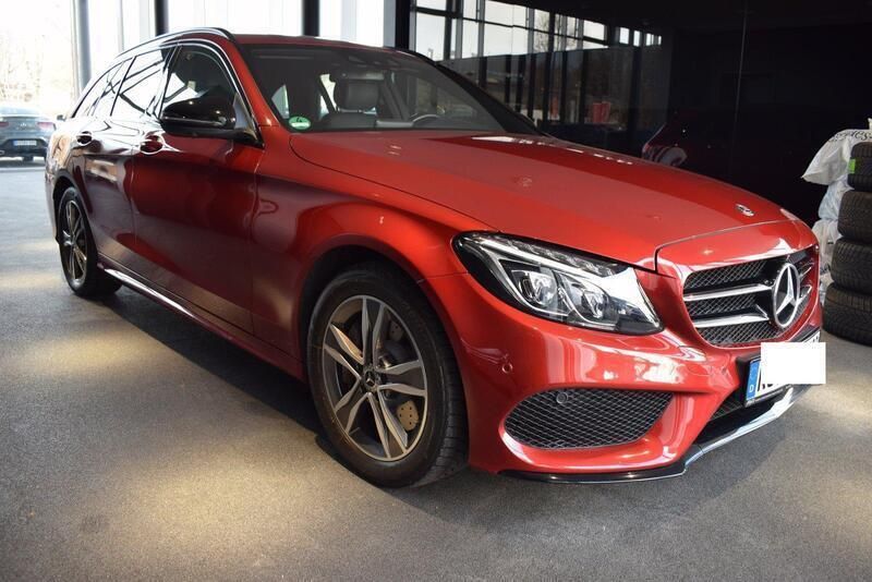 Rot Gebraucht 2017 Mercedes C400 AMG Kombi | 27.500 € - Bild 1/4