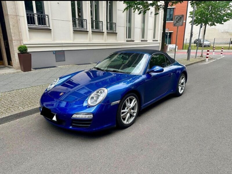 Blau Gebraucht 2009 Porsche 911 Carrera Cabriolet Cabrio | 49.949 € (Superpreis) - Bild 1/4