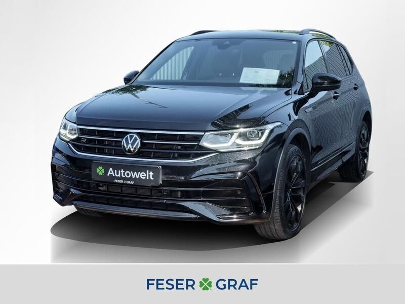 Deep black perleffekt Gebraucht 2022 VW Tiguan Allspace R-line SUV | 33.440 € (Fairer Preis) - Bild 1/4