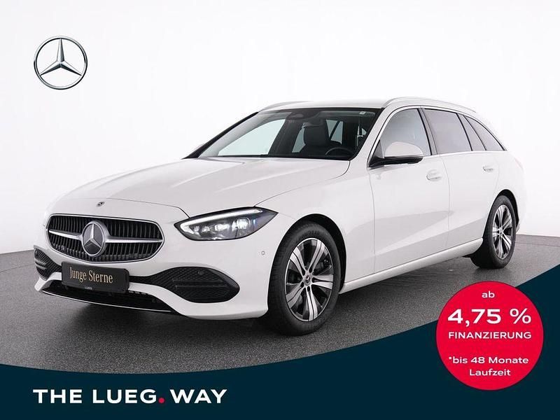 Unilack polarweiß Gebraucht 2024 Mercedes C200 Avantgarde Kombi | 35.885 € (Fairer Preis) - Bild 1/4