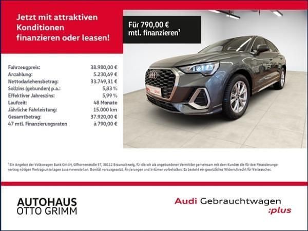 Grau (grau (daytonagrau perleffekt)) Gebraucht 2024 Audi Q3 Sportback S-Line SUV | 38.977 € (Fairer Preis) - Bild 1/4