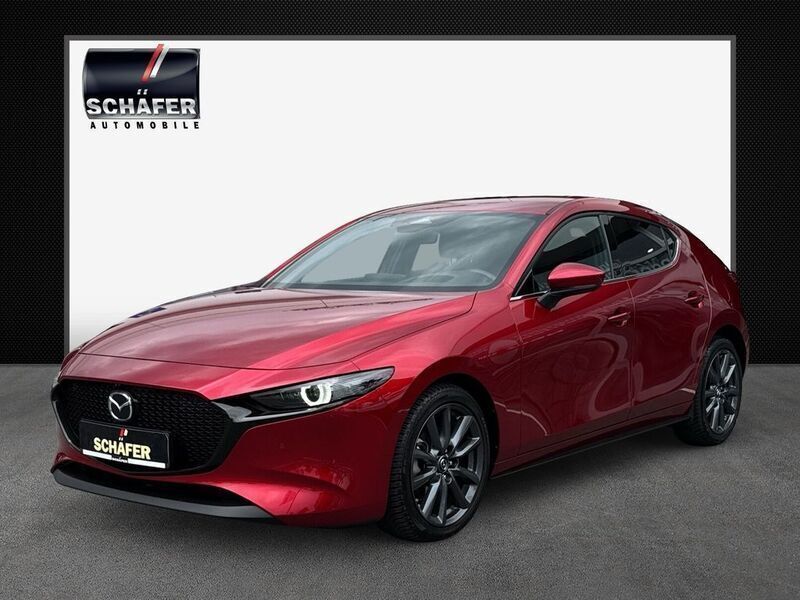 Rot Gebraucht 2024 Mazda 3 Exclusive-Line Limousine | 25.490 € (Fairer Preis) - Bild 1/4