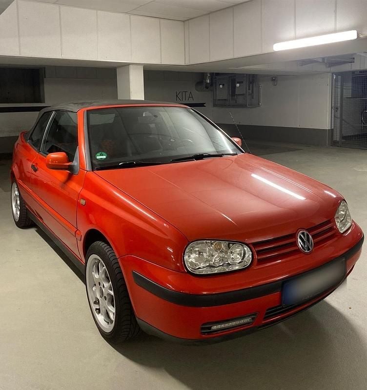 Rot Gebraucht 1999 VW Golf Cabriolet Cabrio | 3.550 € (Fairer Preis) - Bild 1/4
