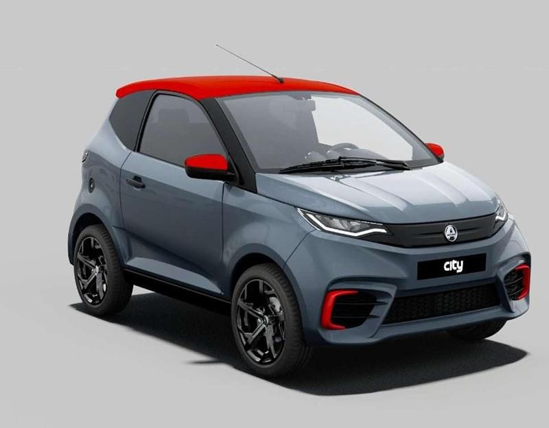 Neu Aixam City Sport 2025 Titanmetallic + paket rot Limousine