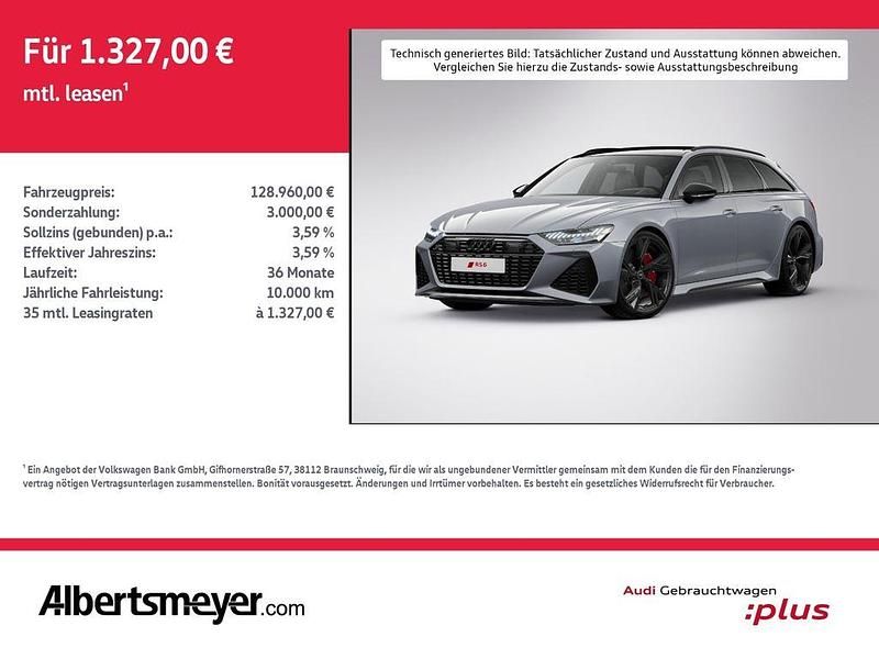 Grau Gebraucht 2025 Audi RS6 Ambiente Kombi | 128.960 € (Etwas zu teuer) - Bild 1/4