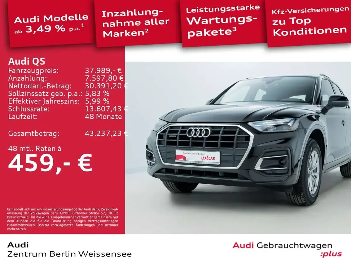 Gebraucht Audi Q5 Sport 286 PS (210 kW) 2023 Brillantschwarz SUV