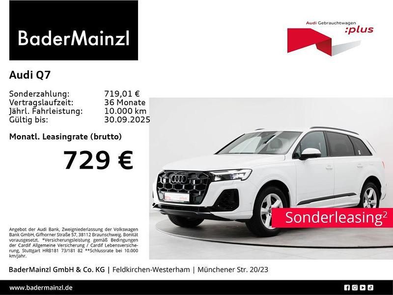 Gletscherweiß metallic Gebraucht 2024 Audi Q7 SUV | 70.990 € (Etwas zu teuer) - Bild 1/3