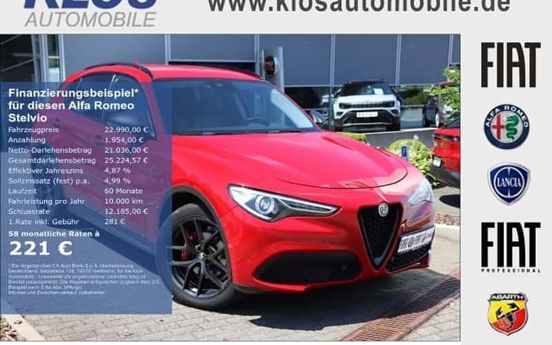 Rot Gebraucht 2019 Alfa Romeo Stelvio Tech Edition SUV | 22.990 € (Superpreis) - Bild 1/4