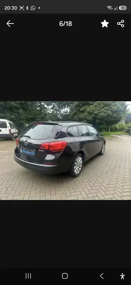 Gebraucht Opel Astra Edition 101 PS (74 kW) 2016 Schwarz Kombi