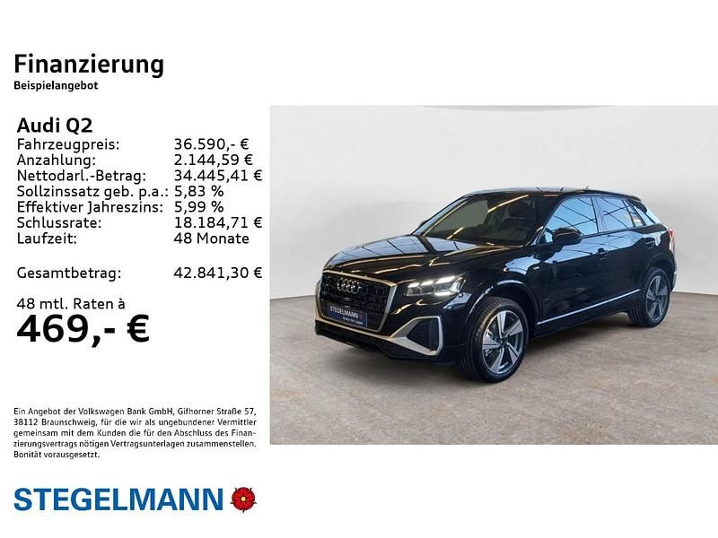 Gebraucht Audi Q2 S-Line 150 PS (110 kW) 2024 Mythosschwarz metallic SUV
