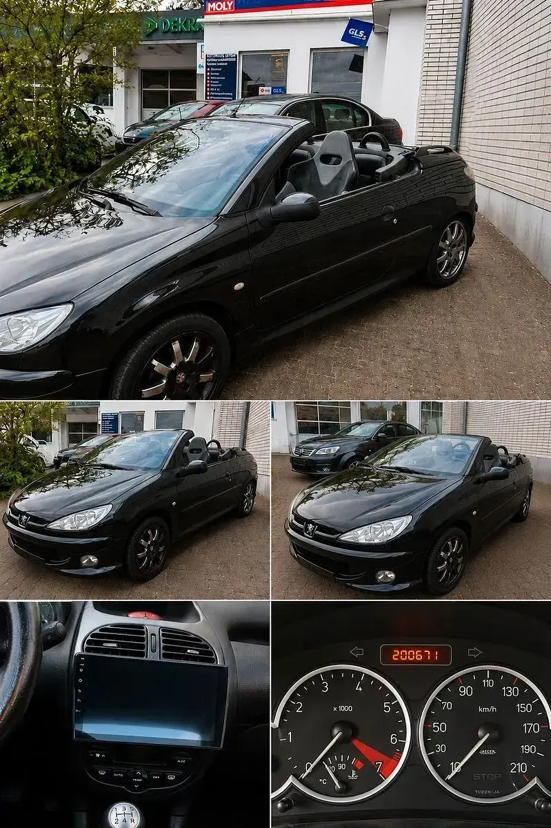 Gebraucht Peugeot 206 CC Platinum 109 PS (80 kW) 2005 Schwarz Cabrio