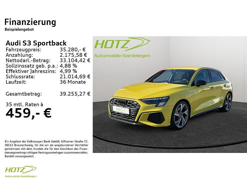 Gebraucht Audi S3 Sport 310 PS (228 kW) 2021 Pythongelb metallic Limousine
