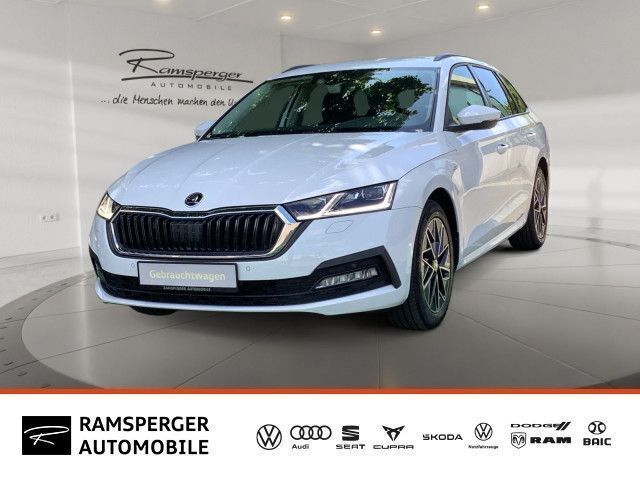 Moonweiß perleffekt met. Gebraucht 2021 Skoda Octavia Clever Kombi | 24.490 € (Fairer Preis) - Bild 1/4