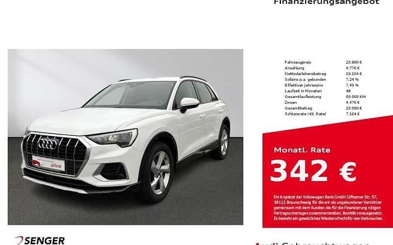 Weiß Gebraucht 2019 Audi Q3 Advanced Plus SUV | 23.880 € (Superpreis) - Bild 1/4