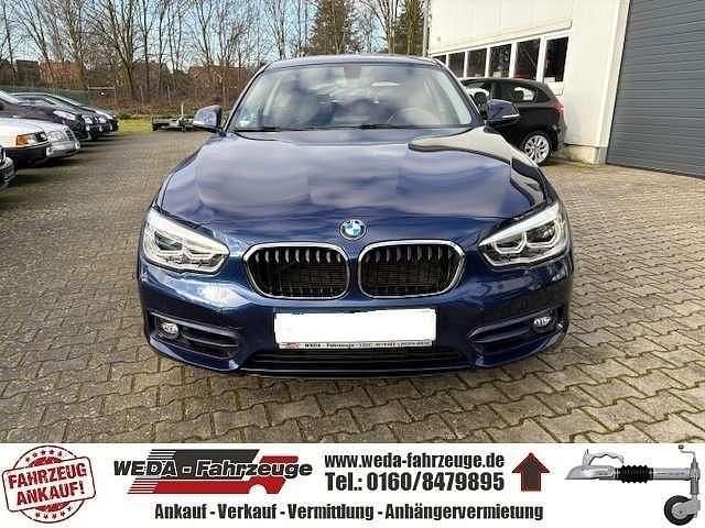 Gebraucht BMW 118 Sport Line 150 PS (110 kW) 2018 Mediterranblau metallic Kleinwagen