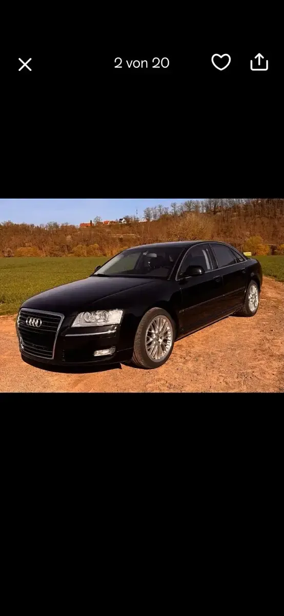 Gebraucht Audi A8 Comfort 350 PS (257 kW) 2008 Schwarz Limousine