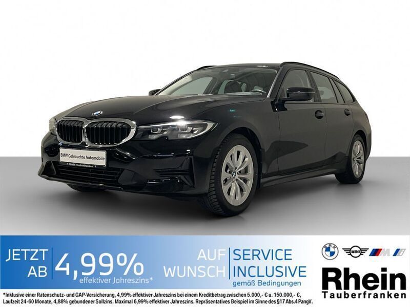 Schwarz Gebraucht 2022 BMW 330 Advantage Kombi | 29.880 € (Superpreis) - Bild 1/4