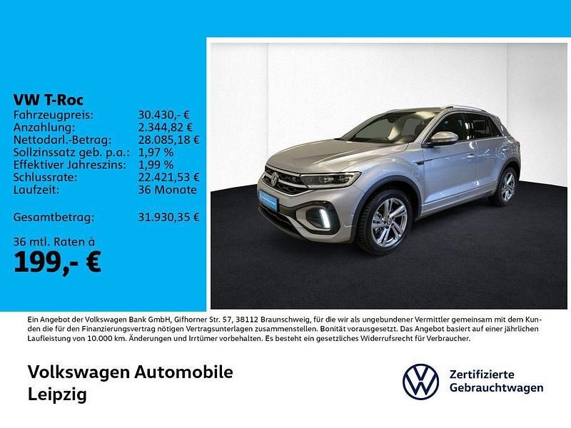 Silber Gebraucht 2025 VW T-Roc R-line SUV | 30.430 € (Guter Preis) - Bild 1/3