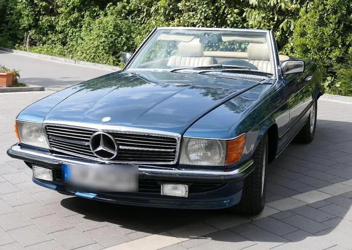 Gebraucht Mercedes SL500 231 PS (169 kW) 1983 Blau Cabrio