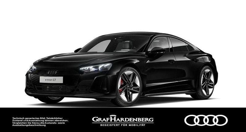 Mythosschwarz metallic Gebraucht 2022 Audi e-tron GT quattro Ambiente Limousine | 48.880 € (Fairer Preis) - Bild 1/4