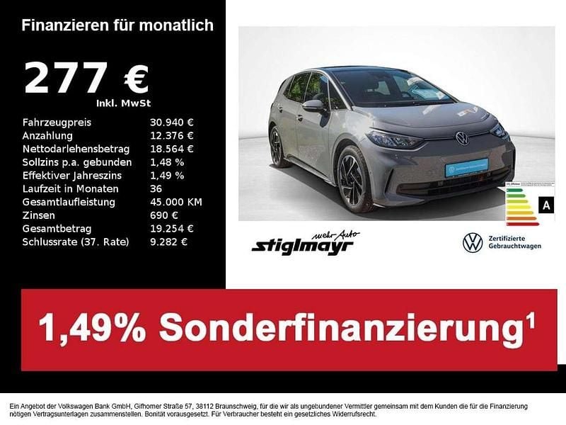Mondsteingrau Gebraucht 2024 VW ID.3 Pro Kleinwagen | 30.940 € (Guter Preis) - Bild 1/1
