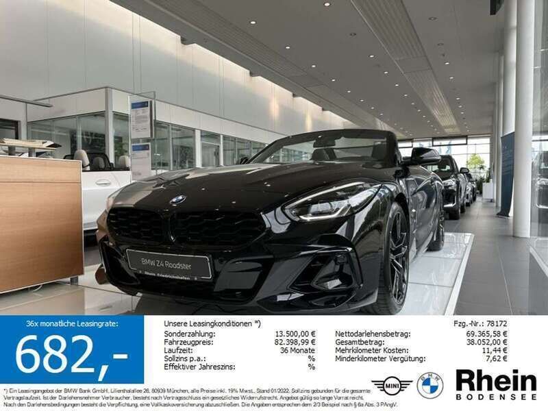 Saphirschwarz metallic Neu 2025 BMW Z4 M M Sport Cabrio | 73.480 € - Bild 1/4