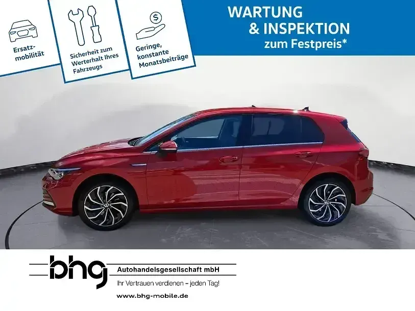 Gebraucht VW Golf VII Style 131 PS (96 kW) 2021 Rot Kleinwagen