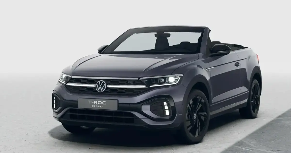 Neu VW T-Roc Cabriolet R-line 150 PS (110 kW) 2026 Rauchgrau / schwarz Cabrio