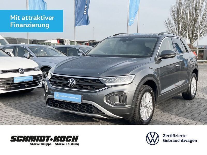 Indiumgrau Gebraucht 2024 VW T-Roc Life SUV | 22.870 € (Fairer Preis) - Bild 1/4