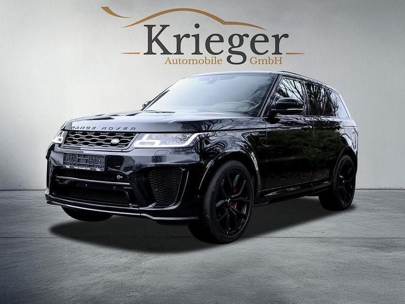 Santorini black Gebraucht 2018 Land Rover Range Rover Sport SVR SUV | 63.970 € (Teuer) - Bild 1/4