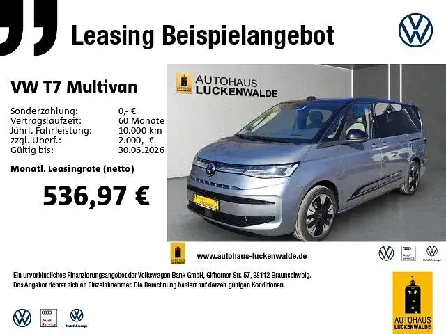 Neu VW Multivan Edition 150 PS (110 kW) 2026 Monosilber metallic deep black Van / Kleinbus