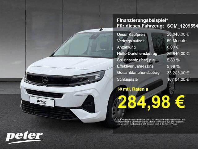 Neu Opel Combo Edition 131 PS (96 kW) 2025 Weiß Van / Kleinbus