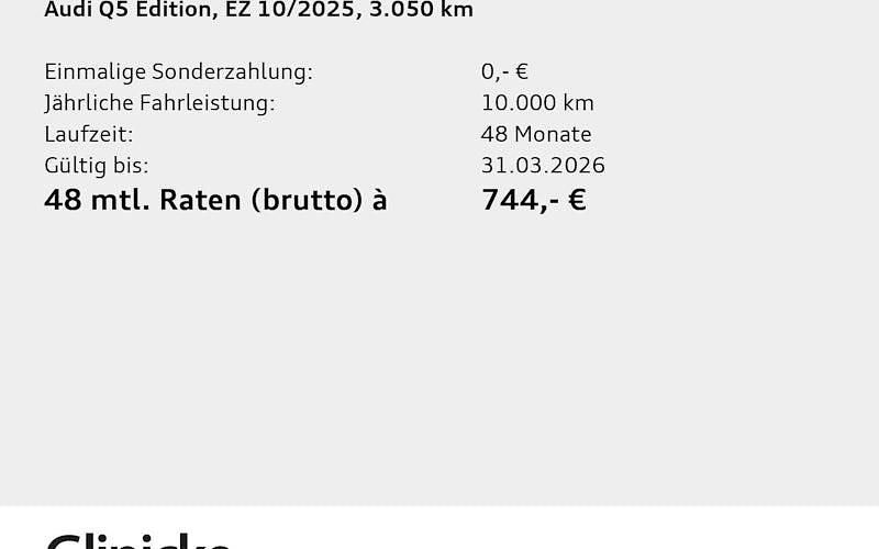 Gebraucht Audi Q5 Edition .1 204 PS (150 kW) 2025 Grau SUV