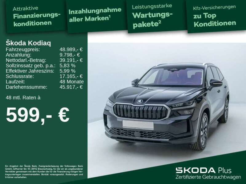 Blackmagic perleffekt Gebraucht 2024 Skoda Kodiaq Selection SUV | 48.989 € (Teuer) - Bild 1/4