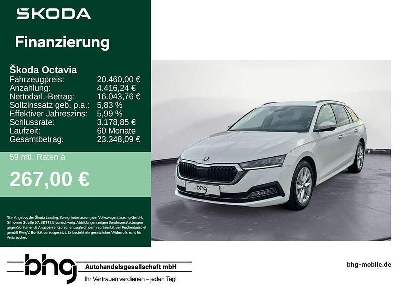 Weiß Gebraucht 2021 Skoda Octavia First Edition Kombi | 20.460 € (Fairer Preis) - Bild 1/4