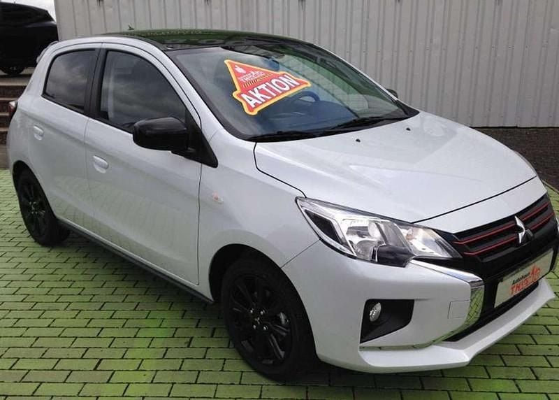 Titanweiß/pianoschwarz Gebraucht 2024 Mitsubishi Space Star Select+ Limousine | 17.490 € (Etwas zu teuer) - Bild 1/3