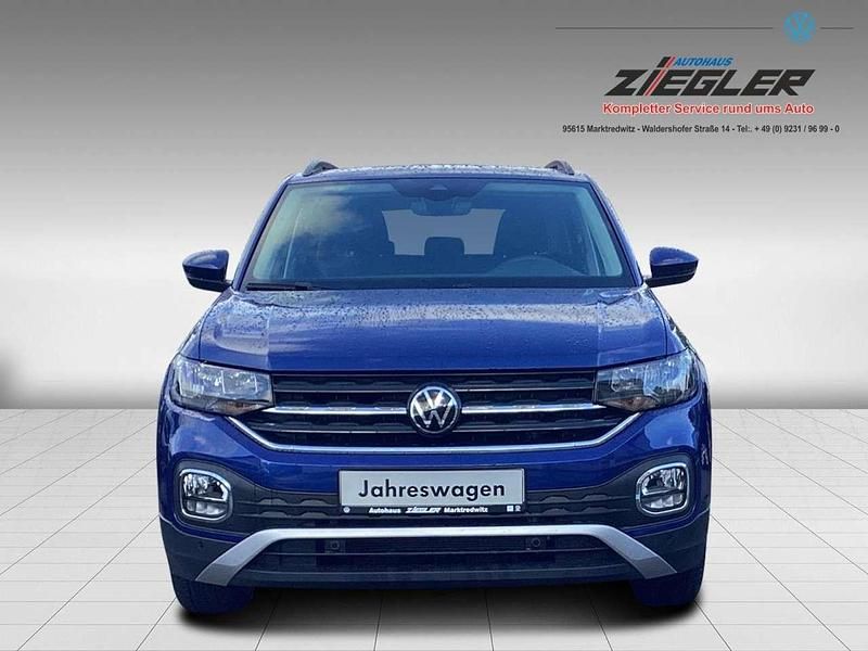 Reef blue (metallic) Gebraucht 2022 VW T-Cross Active SUV | 24.980 € (Teuer) - Bild 1/4
