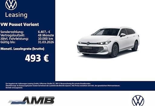 Neu VW Passat Elegance 150 PS (110 kW) 2025 Weiß Kombi