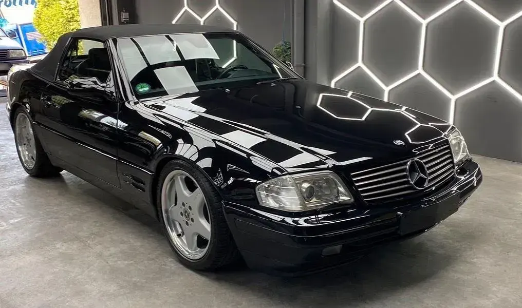 Gebraucht Mercedes SL320 224 PS (164 kW) 2000 Schwarz Cabrio