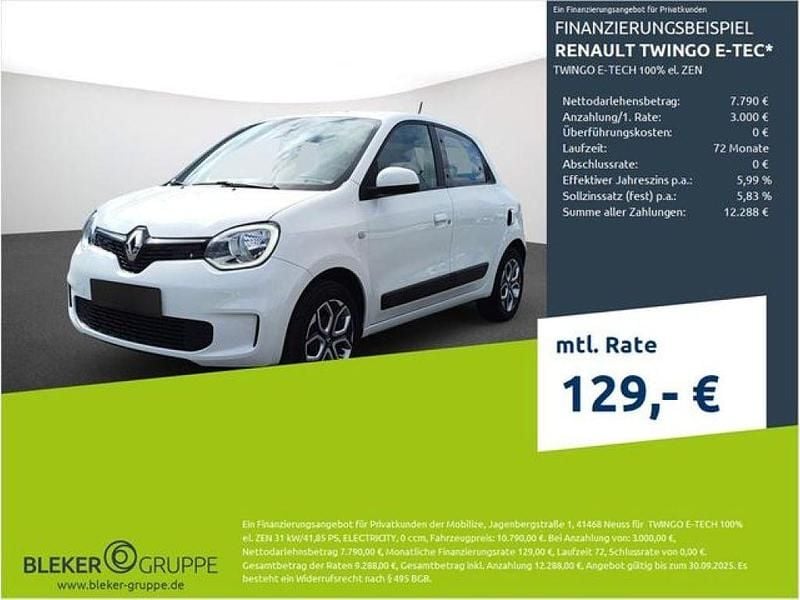 Weiß Gebraucht 2022 Renault Twingo Zen Kleinwagen | 10.790 € (Superpreis) - Bild 1/3