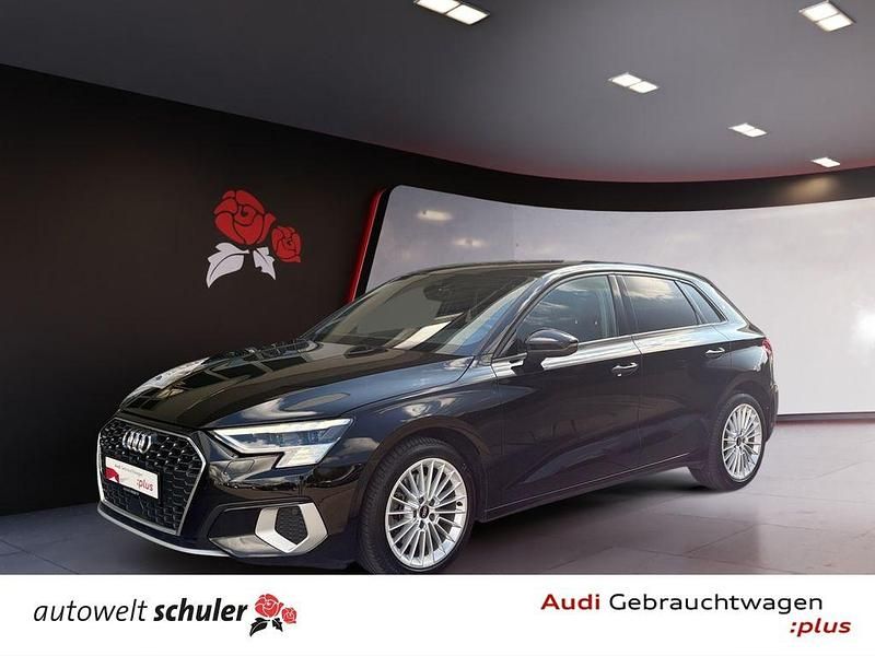 Brillantschwarz Gebraucht 2021 Audi A3 Advanced Limousine | 24.790 € (Fairer Preis) - Bild 1/4
