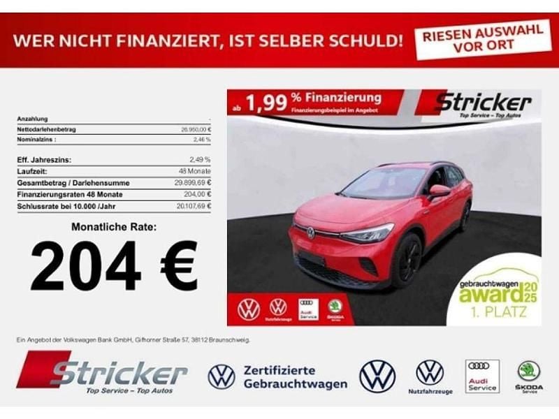 Tornadorot Gebraucht 2022 VW ID.4 Pro Performance SUV | 26.946 € (Superpreis) - Bild 1/3